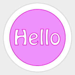 Hello Sticker